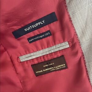 Suitsupply Red Lining Wool Blazer